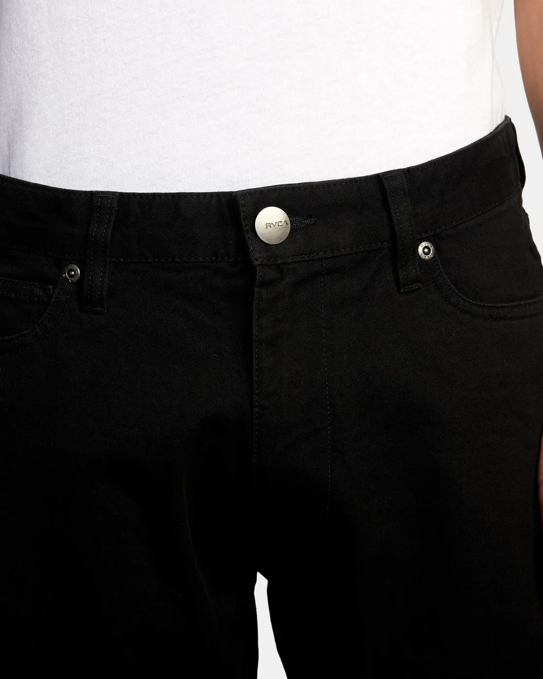 Daggers Slim Fit Twill Pants - Black